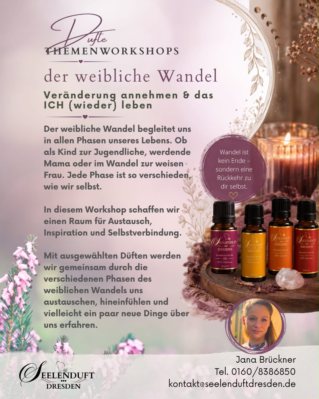 VA find your balance_1609206 Veranstaltungsflyer Themenabend "Der weibliche Wandel" am 22.09.2026